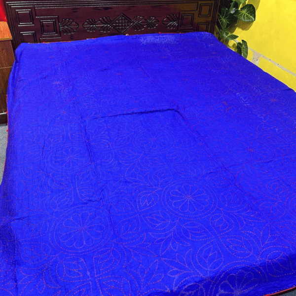 রয়েল ব্লু কালার সুজনি নকশি কাঁথা