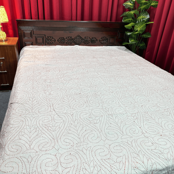 হোয়াইট কালার সুজনি নকশি কাঁথা