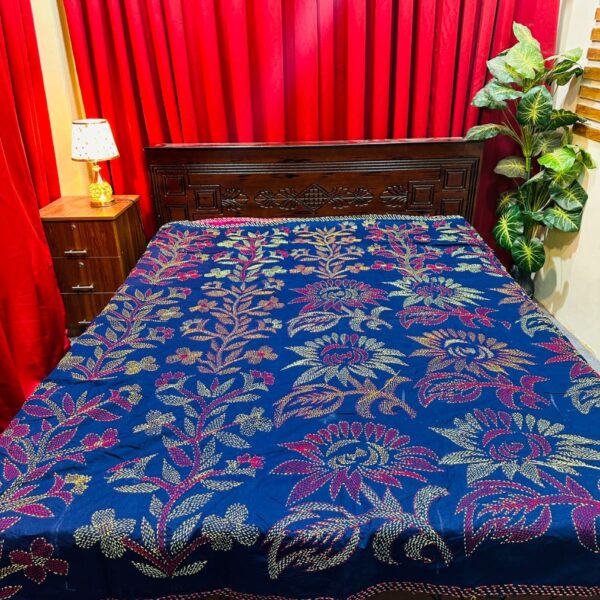 যশোরের সুন্দরী নকশি কাঁথা ব্লু কালার ✨