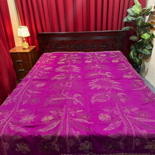 পার্পেল কালার যশোরের সুন্দরী নকশি কাঁথা 