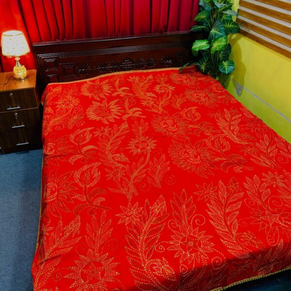 রেড কালার যশোরের সুন্দরী নকশি কাঁথা