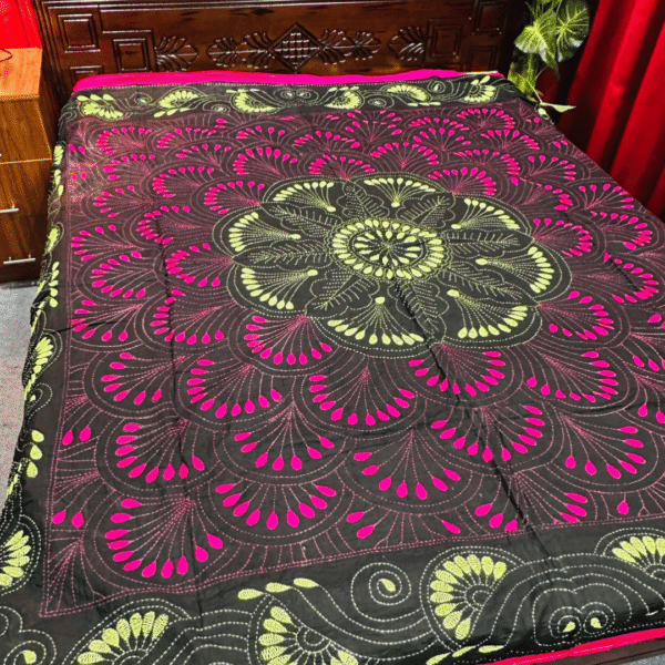 ব্ল্যাক কালার বেলুন নকশি কাঁথা