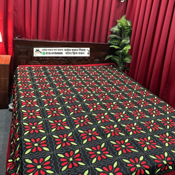 ব্ল্যাক কালার নয়নমণি নকশি কাঁথা
