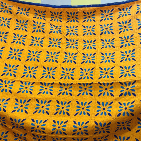 অরেঞ্জ কালার নয়নমণি নকশি কাঁথা