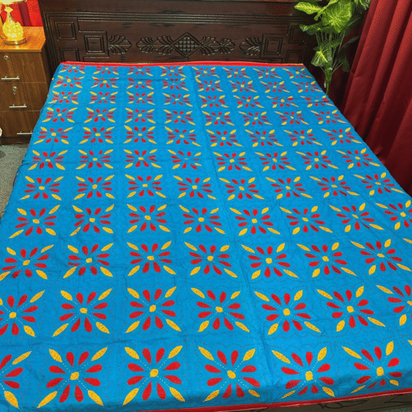 পেস্ট কালার নয়নমণি নকশি কাঁথা