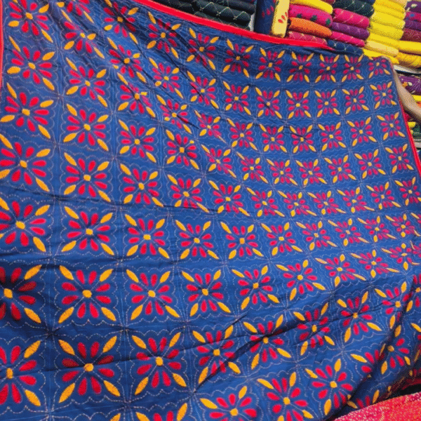 ব্লু কালার নয়নমণি নকশি কাঁথা