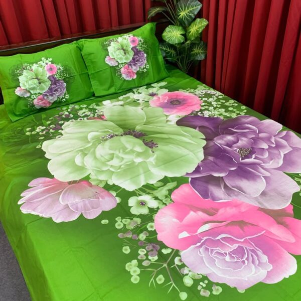 Luxury Panel Bedsheet king size(8feet×7.5feet) with 2 matching pillows cover