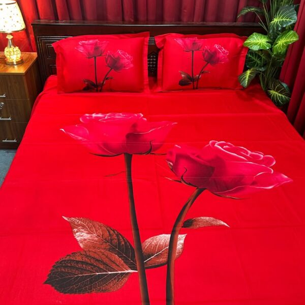 Luxury Panel Bedsheet king size(8feet×7.5feet) with 2 matching pillows cover